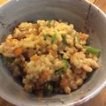 星の瞳のかすみちゃん's cooksnap of when they made キノコと鶏肉の炊き込み御飯！.
