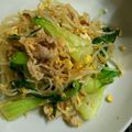 M130018's cooksnap of when they made 卵モヤシ青梗菜ニラ豚肉のピリ辛炒め.