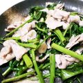 ゆーちゃん？'s cooksnap of when they made 豚バラと空芯菜のオイめん炒め.