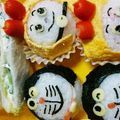 ゆうことみゆ's cooksnap of when they made ドラえもん＆ドラミちゃんキャラ弁.