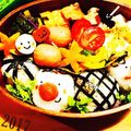 イシポン's cooksnap of when they made 簡単可愛いチェックおにぎり♡ コツあり♪.