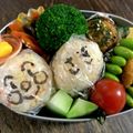 ＋SUN3's cooksnap of when they made ラップで楽ちん♪キャラ弁＊おにぎり.