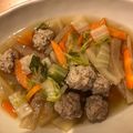 ちはるき27's cooksnap of when they made 簡単☆我が家の白菜肉団子スープ.