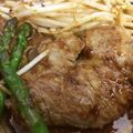 Foy's cooksnap of when they made 冷めても柔らかシャリアピンポークステーキ.