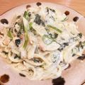 はるる～とくん's cooksnap of when they made 牛乳で簡単！ほうれん草のクリームパスタ.