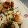 ハチ8コロ8's cooksnap of when they made ＊はんぺんで♪玉葱昆布：まるまる焼き◎.