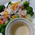 パパの手料理☆'s cooksnap of when they made ブロッコリーとゆで卵とカニカマのサラダ.