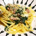 しょこちゃんです's cooksnap of when they made 豆乳で☆簡単カルボナーラ.