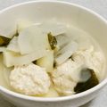 なおきんとん's cooksnap of when they made 簡単！豆腐と鶏挽き肉団子と大根中華スープ.