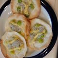 2490円's cooksnap of when they made 簡単余った餃子の皮で枝豆じゃこチーズ焼き.