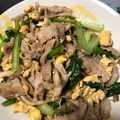 みんつ07's cooksnap of when they made にんにく香る♪小松菜と豚肉の醤油炒め.