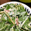 ayaka☆mu's cooksnap of when they made みず菜ときゅうりのごまマヨサラダ♡.