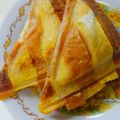 眠りの海's cooksnap of when they made パンの耳で☆しましまホットサンド.