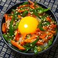 nosso's cooksnap of when they made ピーマンとにんじんのきんぴら丼.