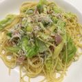 Tomohiroko's cooksnap of when they made しらすとキャベツのスパゲッティ.