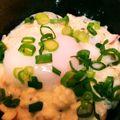 おら☆う～たん's cooksnap of when they made 温泉卵と冷奴の豆腐丼（濃厚かつお醤油味）.