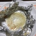 ひろぽぽ0102's cooksnap of when they made 石狩鍋風味噌味の鮭のホイル焼き.