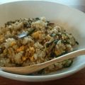 FamilyTree's cooksnap of when they made ニラと舞茸のチャーハン.