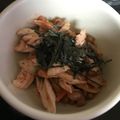 a＊1103's cooksnap of when they made ダイエットにも♪ササミと納豆のキムチ和え.