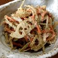 コルネ♡'s cooksnap of when they made ごぼう,人参,蓮根,ツナマヨサラダ.
