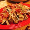 ☆糖質減らしてます☆'s cooksnap of when they made 糖質オフ♡舞茸の生ハムチーズ炒め♪.