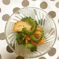 ぽぽきゅ's cooksnap of when they made ゴーヤが余ったら…キムチ和え♡.