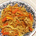 tanoyuki's cooksnap of when they made 切干大根と鶏皮のカレー炒め.