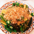 itushiki's cooksnap of when they made 薄上げとナスとピーマンとオクラで煮浸し.