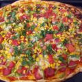 Japongelin's cooksnap of when they made シンプルな美味しさ♪トマトとコーンのピザ.