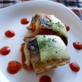 nonmam's cooksnap of when they made さんま♥♡トマソース重ねチーズ焼き.