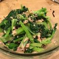 misanori's cooksnap of when they made 小松菜と枝豆とツナの塩昆布和え.