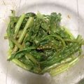 khnopff's cooksnap of when they made かぶの葉の胡麻みそ和え.