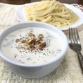 ままばなな1020's cooksnap of when they made クリチ＆ベーコン絡めて♫つけスパゲティ☆.