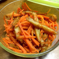 YUKIKI☆'s cooksnap of when they made さつま揚げと人参のきんぴら.