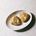 linhua's cooksnap of when they made ✿ねぎ味噌鮭おにぎり✿.