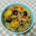 ＊れいぴん＊'s cooksnap of when they made 秋！栗・しめじ・鶏肉・人参の炊き込みご飯.