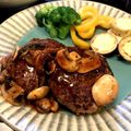 miccccar's cooksnap of when they made チーズ入りハンバーグマッシュルームソース.