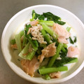 ☆こまっと☆'s cooksnap of when they made 鶏白だしで旨コク☆鮭と小松菜のクリーム煮.