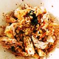 akachy7☆'s cooksnap of when they made ダイエットにも♪ササミと納豆のキムチ和え.