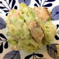 イケユキユキ's cooksnap of when they made 鮭とキャベツのチーズクリーム煮.