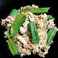 クックSA03KH☆'s cooksnap of when they made さっぱり！豚肉とオクラのみぞれ炒め.