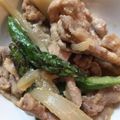 Stromboli's cooksnap of when they made アスパラと豚肉の味噌バター炒め♪.