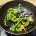 maruko1975's cooksnap of when they made ピーマンの海苔、シラス和え.