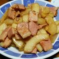 sa420224's cooksnap of when they made 冬瓜とベーコンのニンニクしょう油いため.