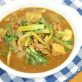 creacafe's cooksnap of when they made 我が家の定番！小松菜と揚げ豆腐のカレー.