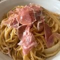 ka-san1111's cooksnap of when they made 簡単！牛乳と全卵♡カルボナーラパスタ.
