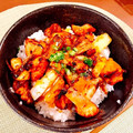 pinky725's cooksnap of when they made むね肉とネギのマヨみそ炒め.