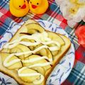 ももちゃんのれしぴ's cooksnap of when they made チーズりんごバナナのトースト☆マヨかけ.