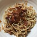 タイガーりり's cooksnap of when they made タコとベーコンのトマトパスタ.