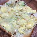 リラシャン's cooksnap of when they made ☆★お好み焼き気分なトースト★☆.